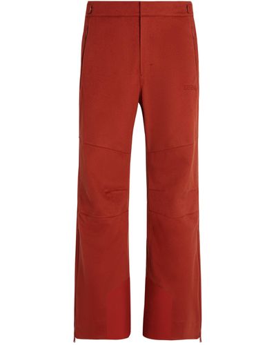 Zegna Oasi Cashmere Elements Ski Trousers - Red