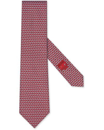 Zegna Krawatte Aus Seide - Rot