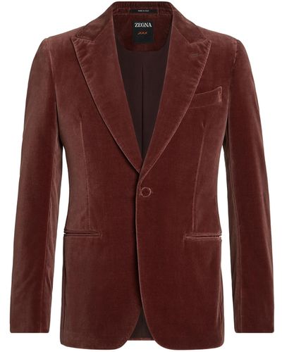 Zegna Dust Cotton Evening Jacket - Red