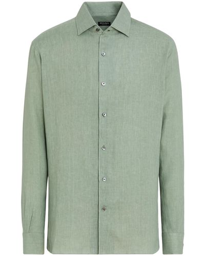 Zegna Linen Shirt - Green