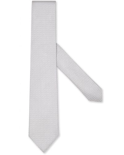 Zegna Light Silk Tie - White