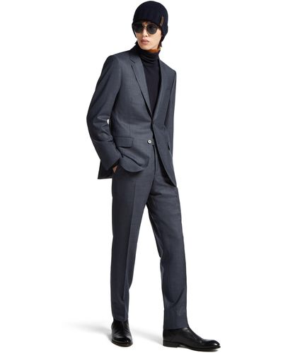Zegna Light And Centoventimila Wool Suit - Blue