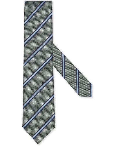 Zegna Dark Silk Tie - Blue
