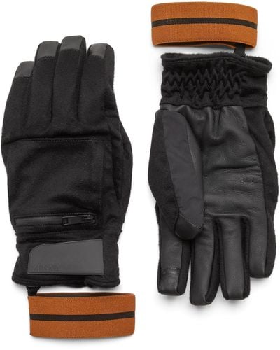 Zegna Oasi Cashmere Ski Gloves - Black