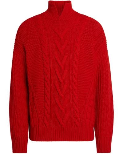 Zegna Oasi Cashmere High Neck - Red