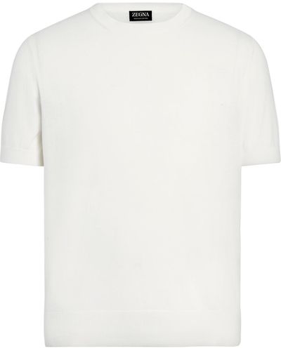 Zegna Premium Cotton T-Shirt - White