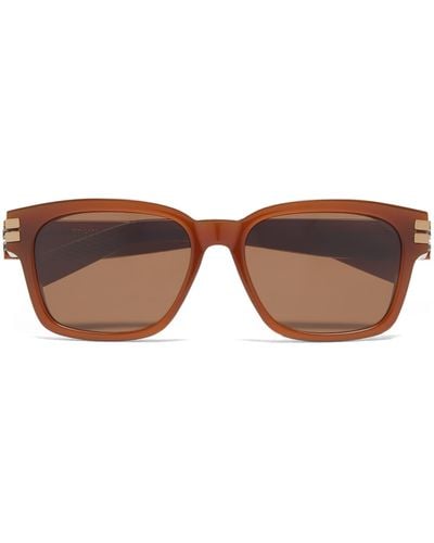 Zegna Foliage Acetate Sunglasses - Brown