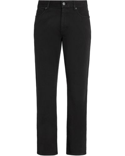 Zegna Stretch Cotton Roccia Jeans - Black