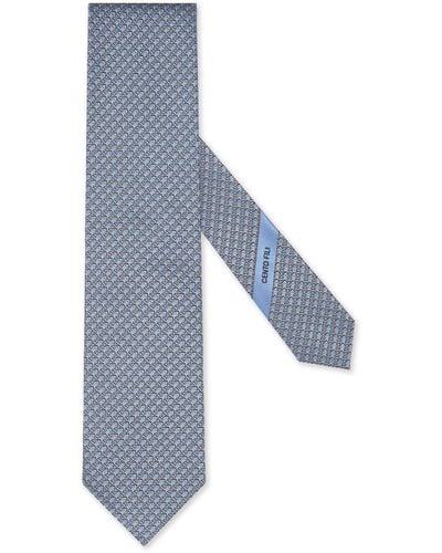Zegna Krawatte Aus Cento-Fili-Seide - Blau