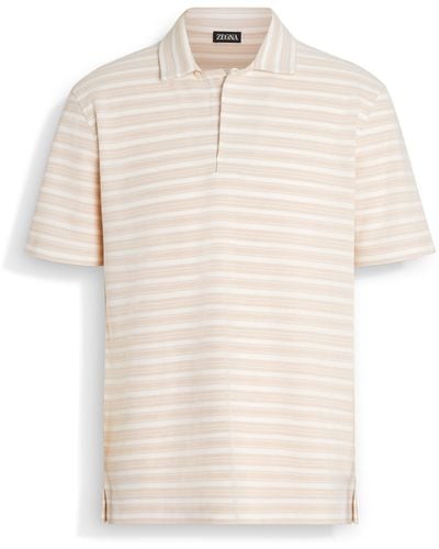 Zegna And Dust Cotton Polo Shirt - White