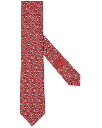 Zegna Krawatte Aus Seide - Rot