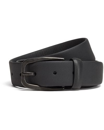 ZEGNA Leather Belt - Black