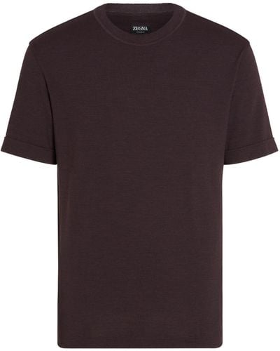 Zegna T-Shirt Aus 12Milmil12 Wolle - Rot