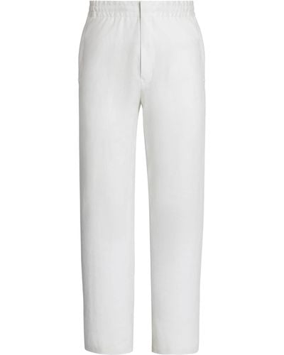 Zegna Linen Sweatpants - White