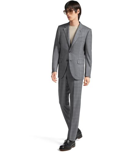 Zegna Centoventimila Wool Suit - Gray
