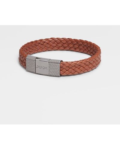 Zegna Colour Pelletessutatm Leather Bracelet - Multicolour