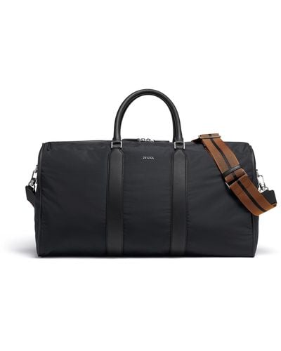 Zegna 55 Reisetasche Aus Nylon - Schwarz