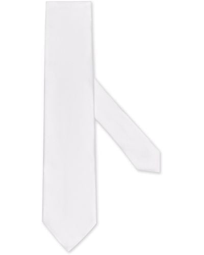 Zegna Krawatte Aus Seide - Weiß