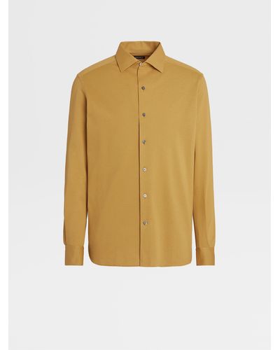 ZEGNA Jersey Cotton Long-sleeve Shirt - Multicolour
