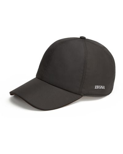 Zegna Technical Fabric Baseball Cap - Black