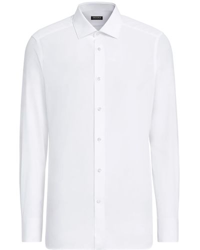 Zegna Trofeo Comfort Cotton Shirt - White