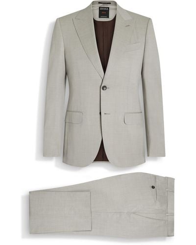 Zegna Light Centoventimila Wool Suit - Gray