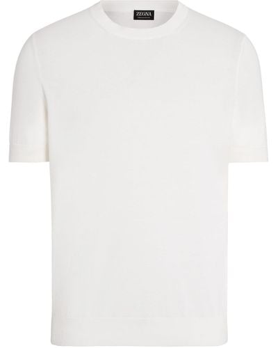 Zegna Premium Cotton T-Shirt - White