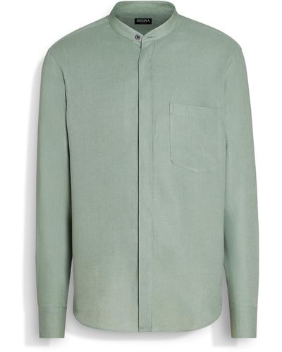 ZEGNA Oasi Lino Shirt - Green