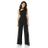 BCBGMAXAZRIA Black Bcbg Asymmetric Cutout Jumpsuit