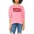 Relaxed Graphic Crew Felpa Donna di Levi's in Pink