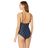 Seafolly Blue Damen Badeanzug Sunflower Border V Neck Maillot