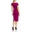 French Connection Purple 's Lula Stretch Capd Slv Vnk Alt Dress