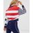Tommy Hilfiger Summer Heritage - Sweatshirt Met Amerikaanse Vlag in het Blue