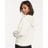 Pull&Bear Basic Oversized Hoodie In Ecru in het White