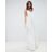 Vestito da sposa in paillettes con spalline sottili di ASOS in White