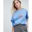 Daisy Street Blue Legeres Sweatshirt mit Vintage-Stickerei "Los Angeles