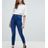 Bershka Blue Skinny-Jeans mit hohem Bund