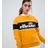Ellesse Yellow Relaxed Sweatshirt With Color Block Stripe And Front Logo