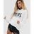 DIESEL Hoodie Met Groot Logo in het White