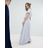 TFNC London Gray Wrap Maxi Bridesmaid Dress With Tie Detail And Puff Sleeves