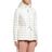 Moncler White Raie Horizontal Drawstring Puffer Coat