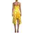 Caroline Constas Yellow Marie Floral-print Asymmetric Slip Dress