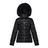 Moncler Black Armoise Quilted Nylon Puffer Jacket W/ Fur Trim