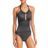 Kenneth Cole Black Night Escapade Metallic One Piece Swimsuit