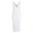 Boohoo White Sequin Stripe Midi Dress With Bodysuit