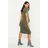 Boohoo Womens Maternity Short Sleeve Midi Dress - Green - 8