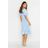 Boohoo Womens Puff Sleeve Bustier Ruffle Hem Polka Dot Midi Dress - White - 4