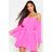Boohoo Womens Off The Shoulder Flare Sleeve Dress - Pink - 4