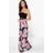 Boohoo Black Bandeau Paisley Maxi Dress
