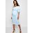 Boohoo Womens Maternity Off Shoulder Detail Midi Dress - Blue - 4
